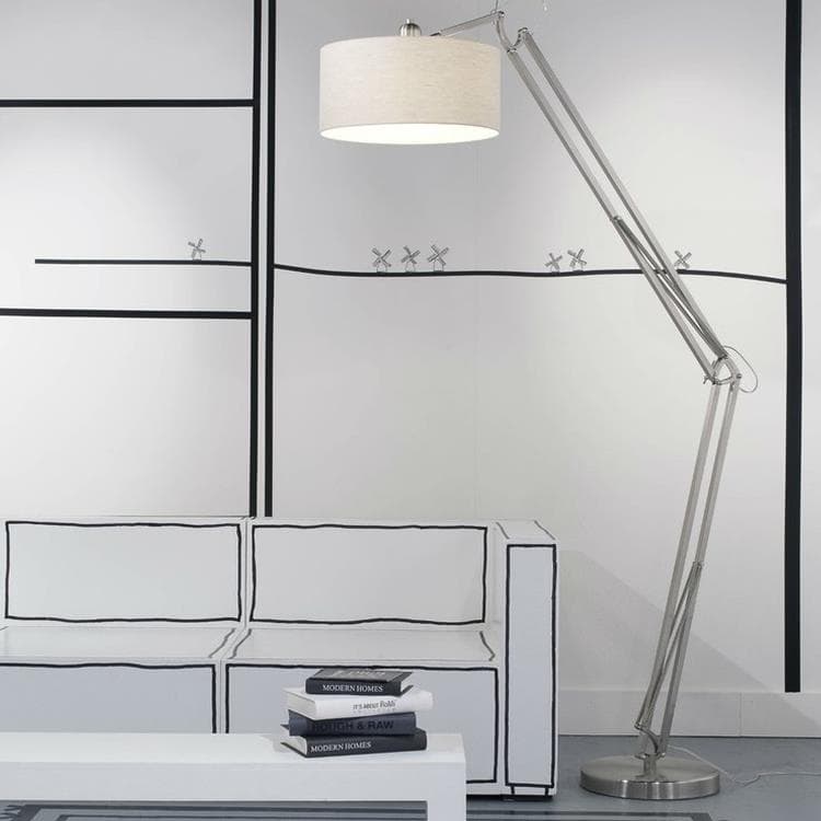 Lampa podłogowa Architect H140/235cm MILANO Bialy