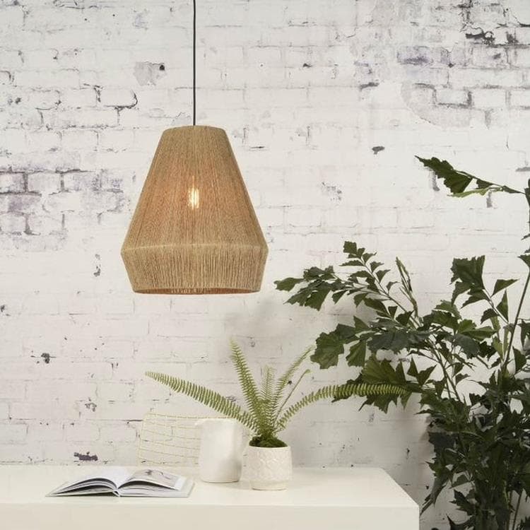 Lampa wisząca Jutowa Ø40cm IGUAZU naturalny