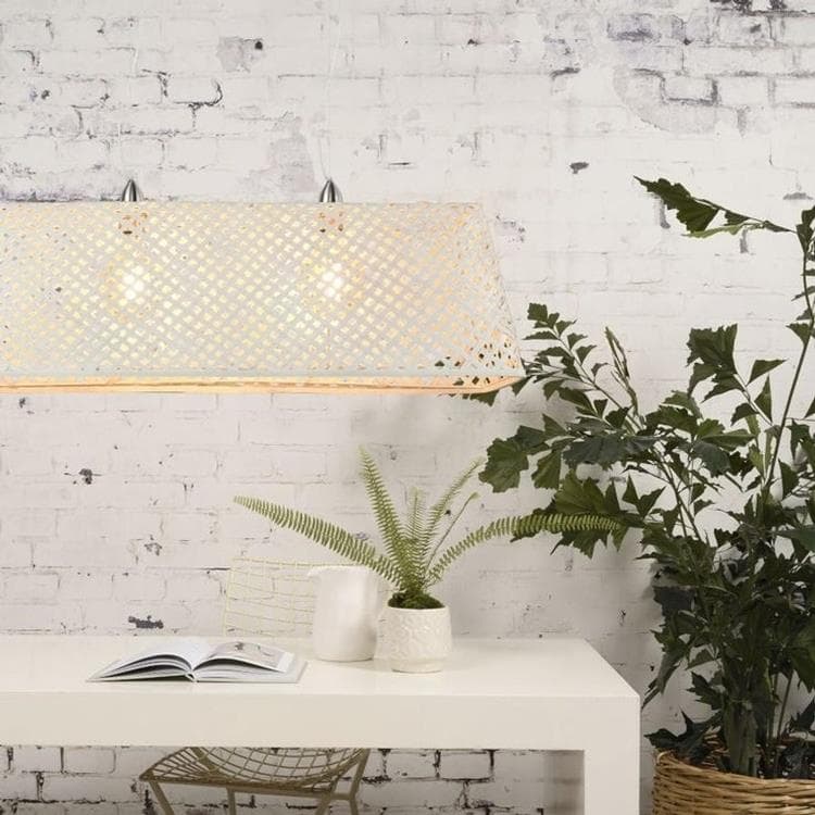 Lampa wisząca 3-punktowa Bambus Dł.130cm KOMODO Bialy