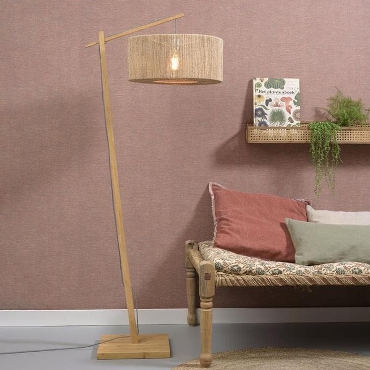 Lampa podłogowa Drewno/Juta H176cm IGUAZU naturalny