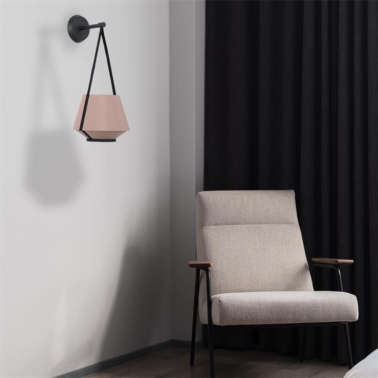 Lampa ścienna Tkanina Wys.47cm CARRIE nude