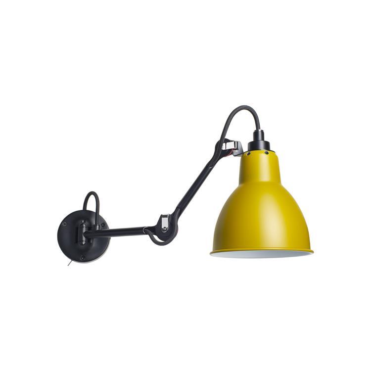 Lampa ścienna z wyłącznikiem L22cm LAMPE GRAS N°204 czarny i zólty