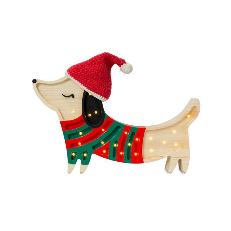 Lampa stołowa LED Dog H44cm PUPPY Christmas Style