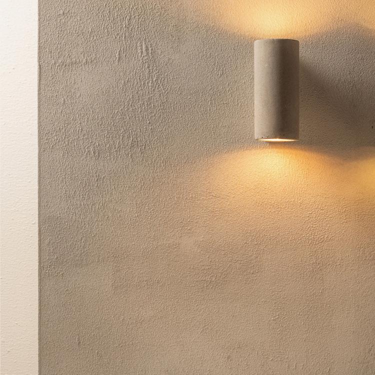 Betonowa lampa ścienna H18cm PRIMARY SHAPE N°3 beton