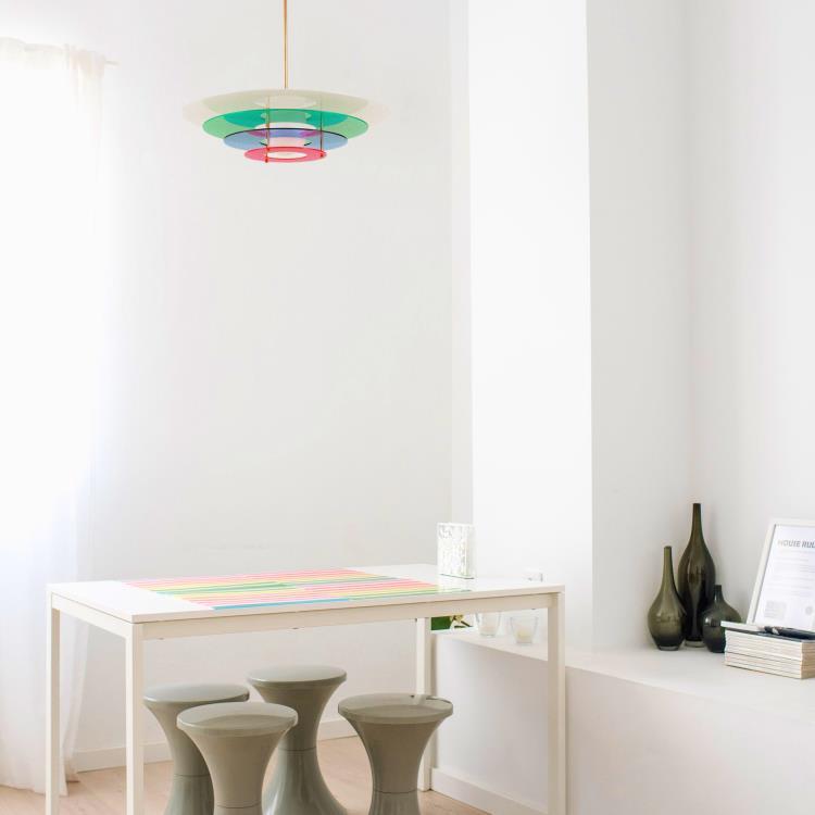 Lampa wisząca z żarówką LED szkło opalowe Ø50cm HALO Pacific Breeze