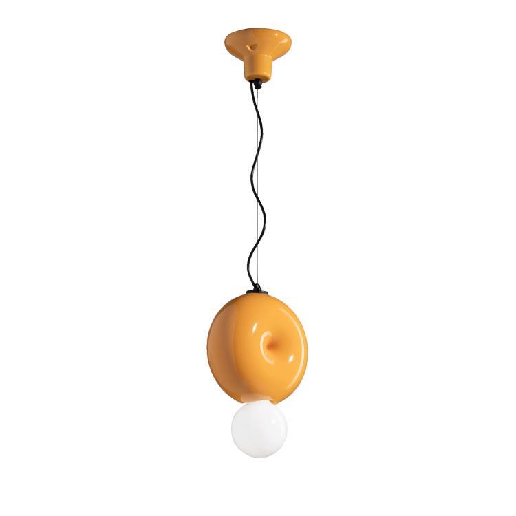 Ceramiczna lampa wisząca H29cm BUMBUM Zólty