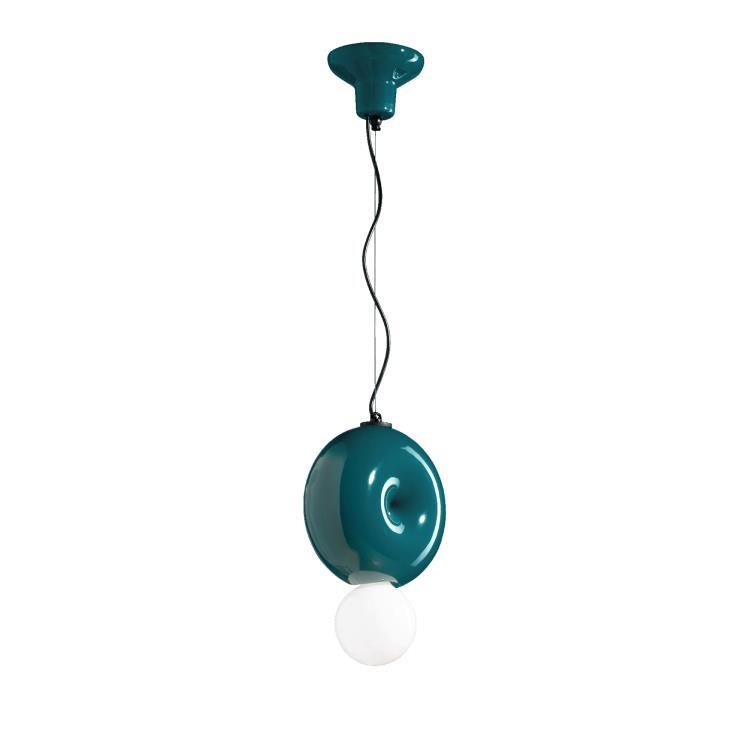 Ceramiczna lampa wisząca H29cm BUMBUM Zielony