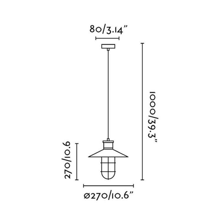 Lampa wisząca Metal & Szkło Ø27cm MARINA Czarny