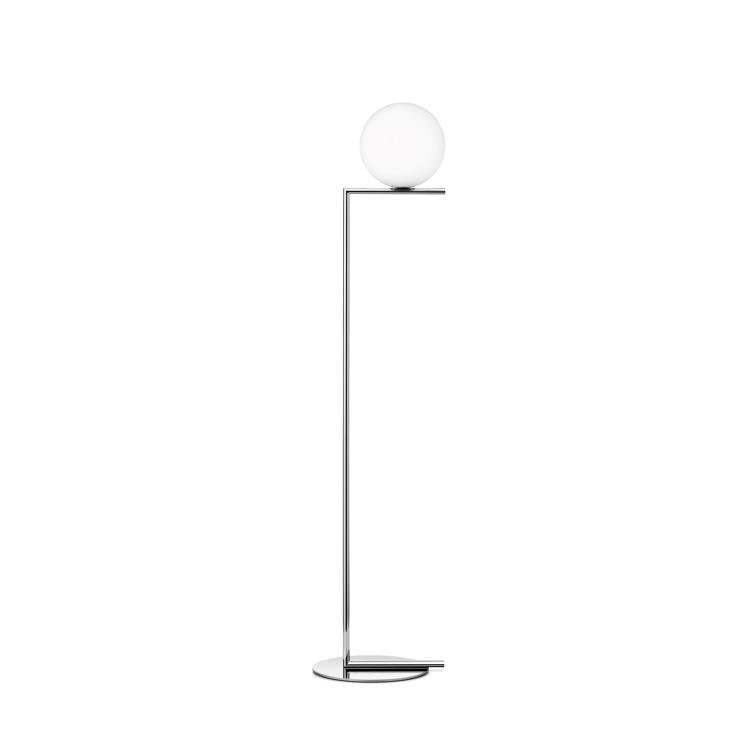 Lampa podlogowa Szklo Wys.135cm IC F1 Srebrny