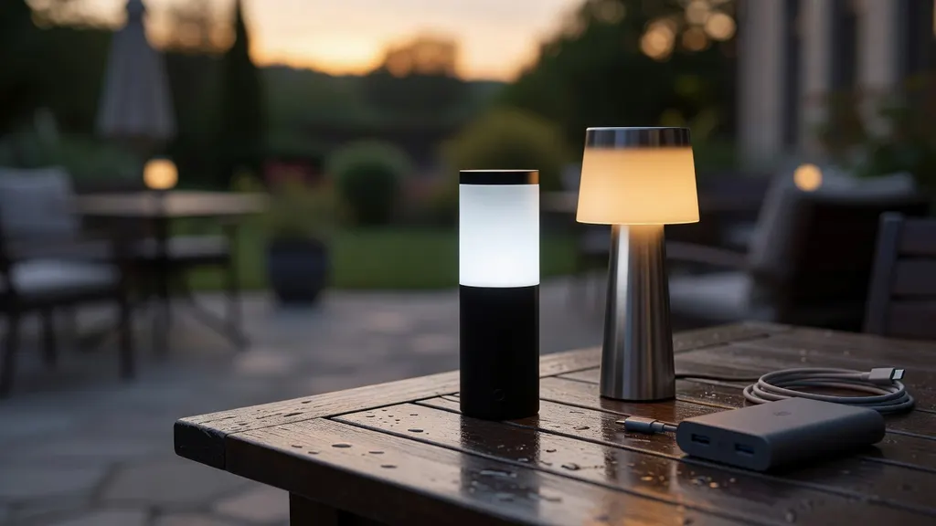 Bezprzewodowa Lampa Stołowa Na Zewnątrz – Światło Na Taras Bez Kabli