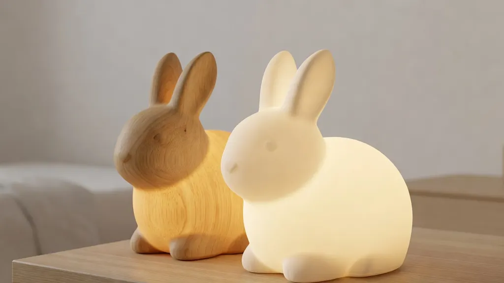 Lampka Królik LED – Dekoracyjne Oświetlenie Do Pokoju Dziecka