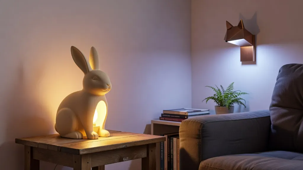 Lampy w Kształcie Zwierząt – Dekoracyjne Światło z Przymrużeniem Oka