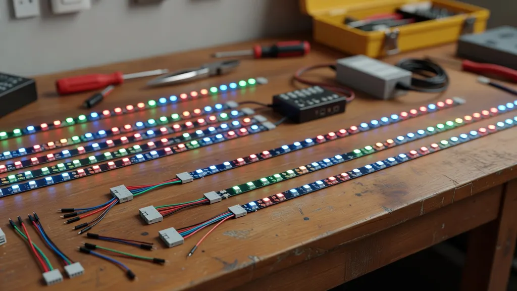 Jak łączyć taśmy LED RGB
